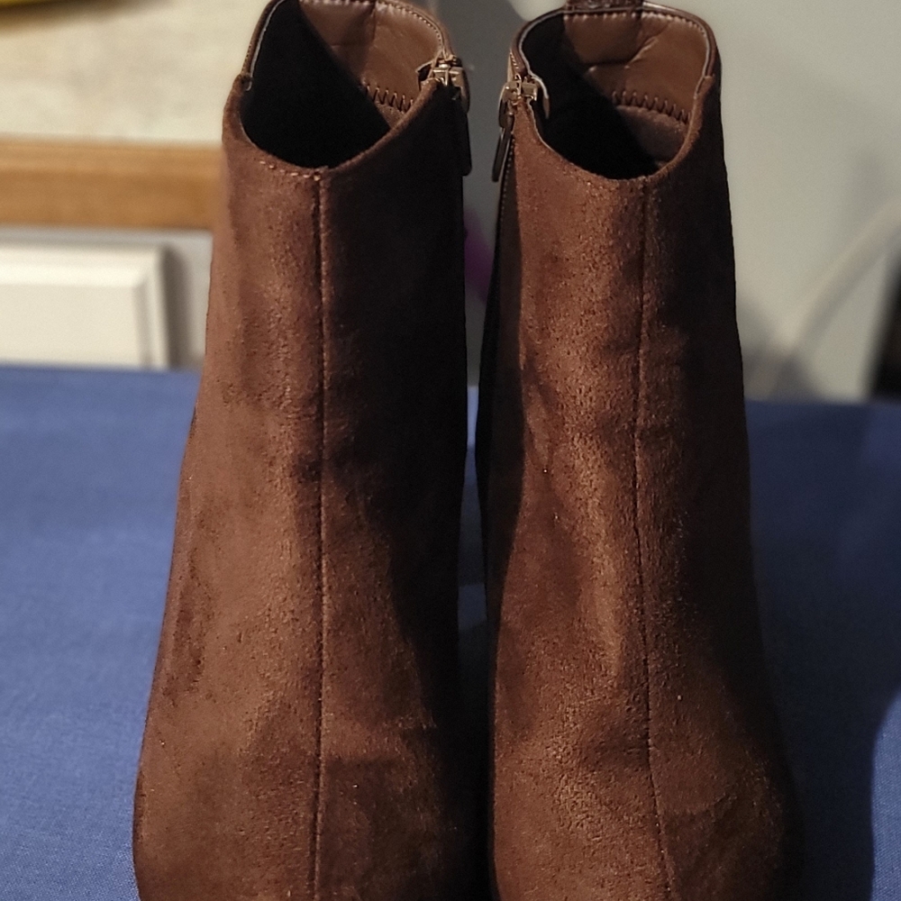 Brown Suede Ankle Boots